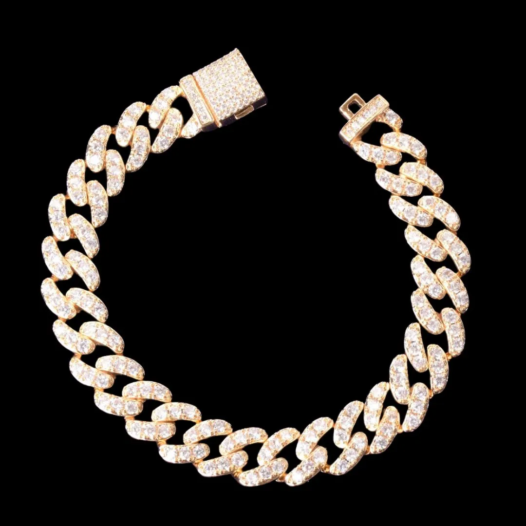 10MM Tennis Cut Stones Iced Out Diamond Bracelet
