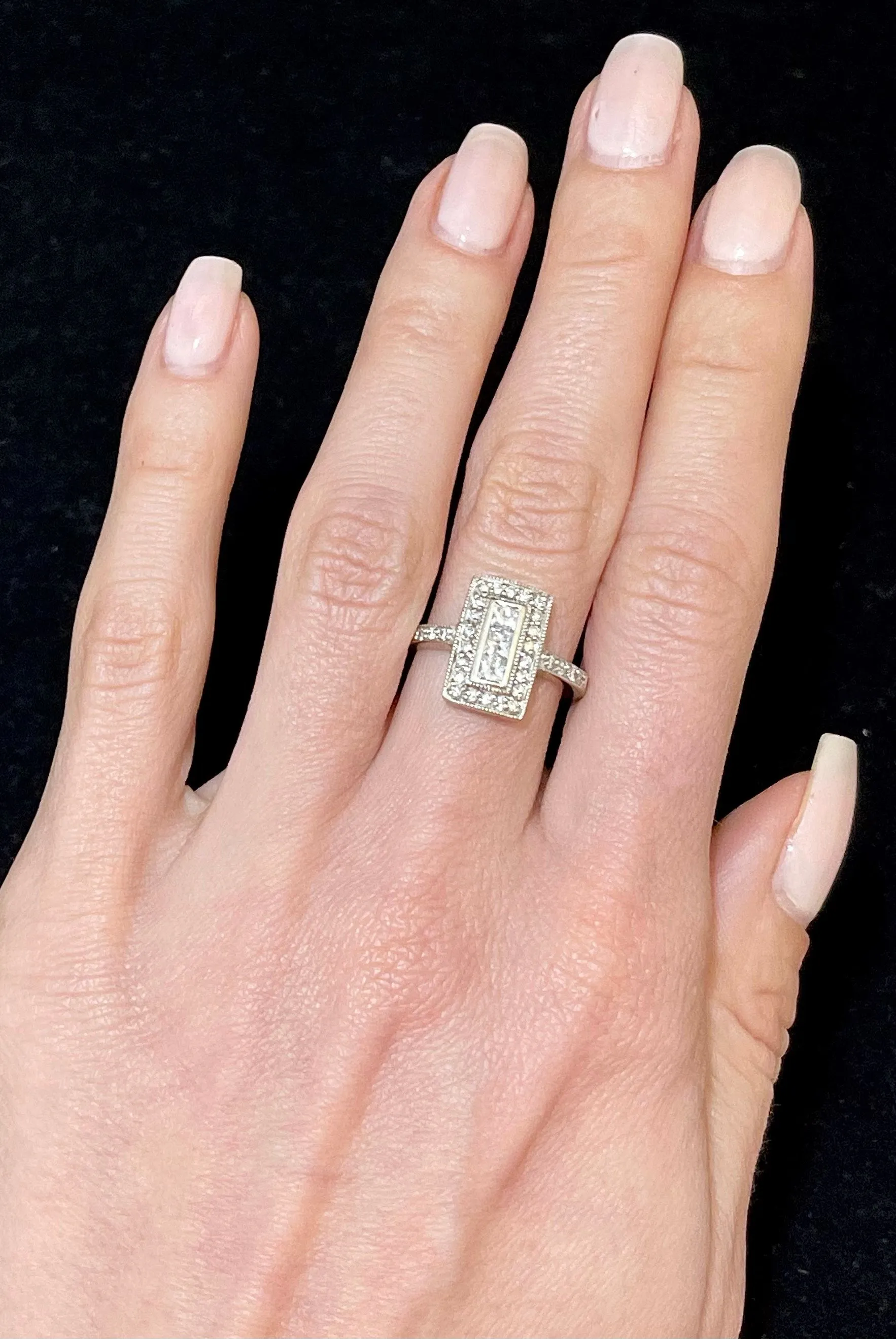1920s Designer Intricate setting SWG Diamond Ring - $10K Appraisal Value w/CoA!