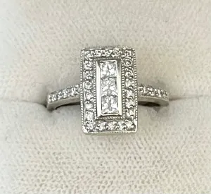 1920s Designer Intricate setting SWG Diamond Ring - $10K Appraisal Value w/CoA!