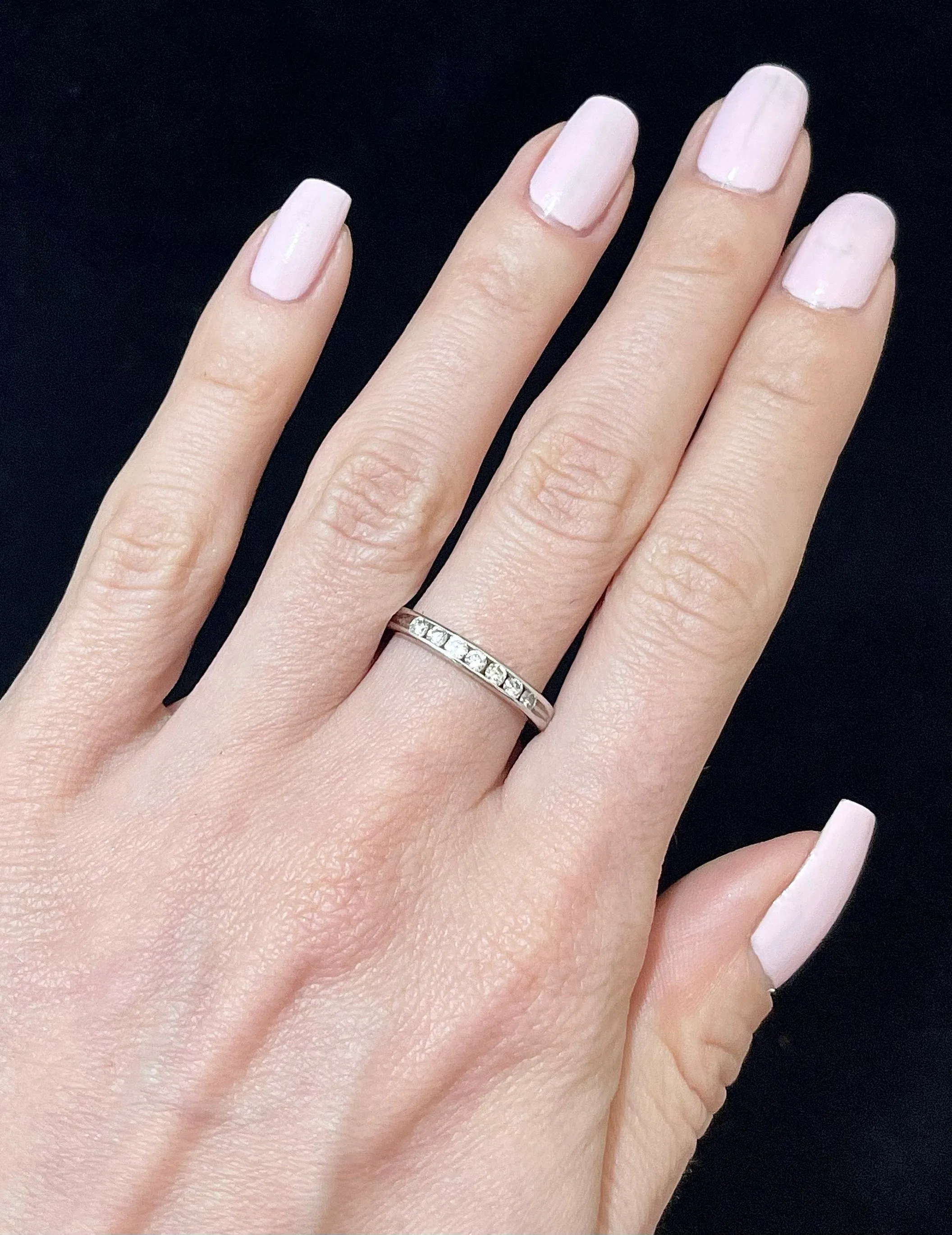 1930s Handmade Intricate SWG Channel-set Diamond Band Ring - $6K APR Value w/CoA!