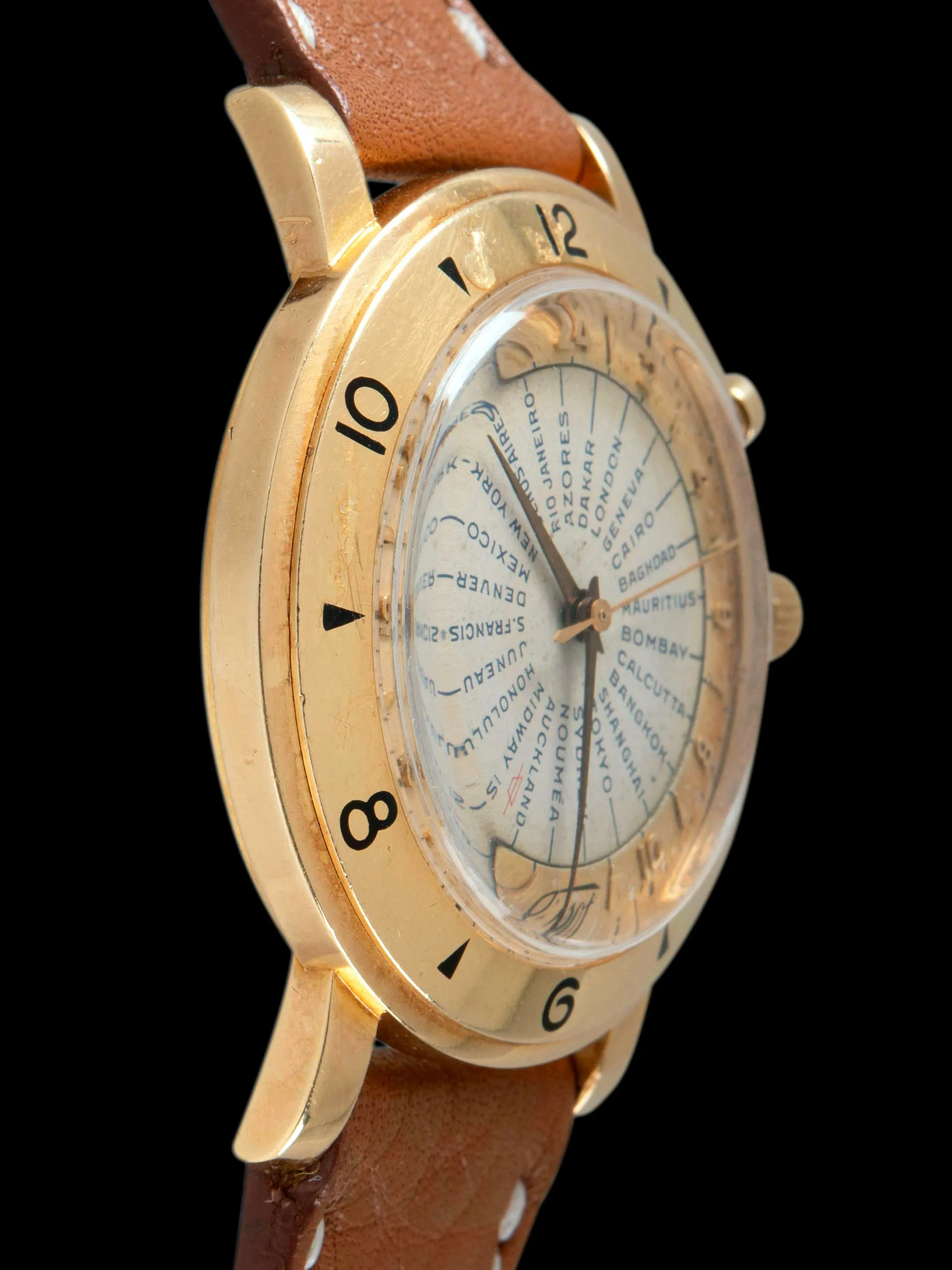 1950s Tissot Navigator World Time 18K YG (Ref. 4002-2) 'Cal 28.5N-21T'