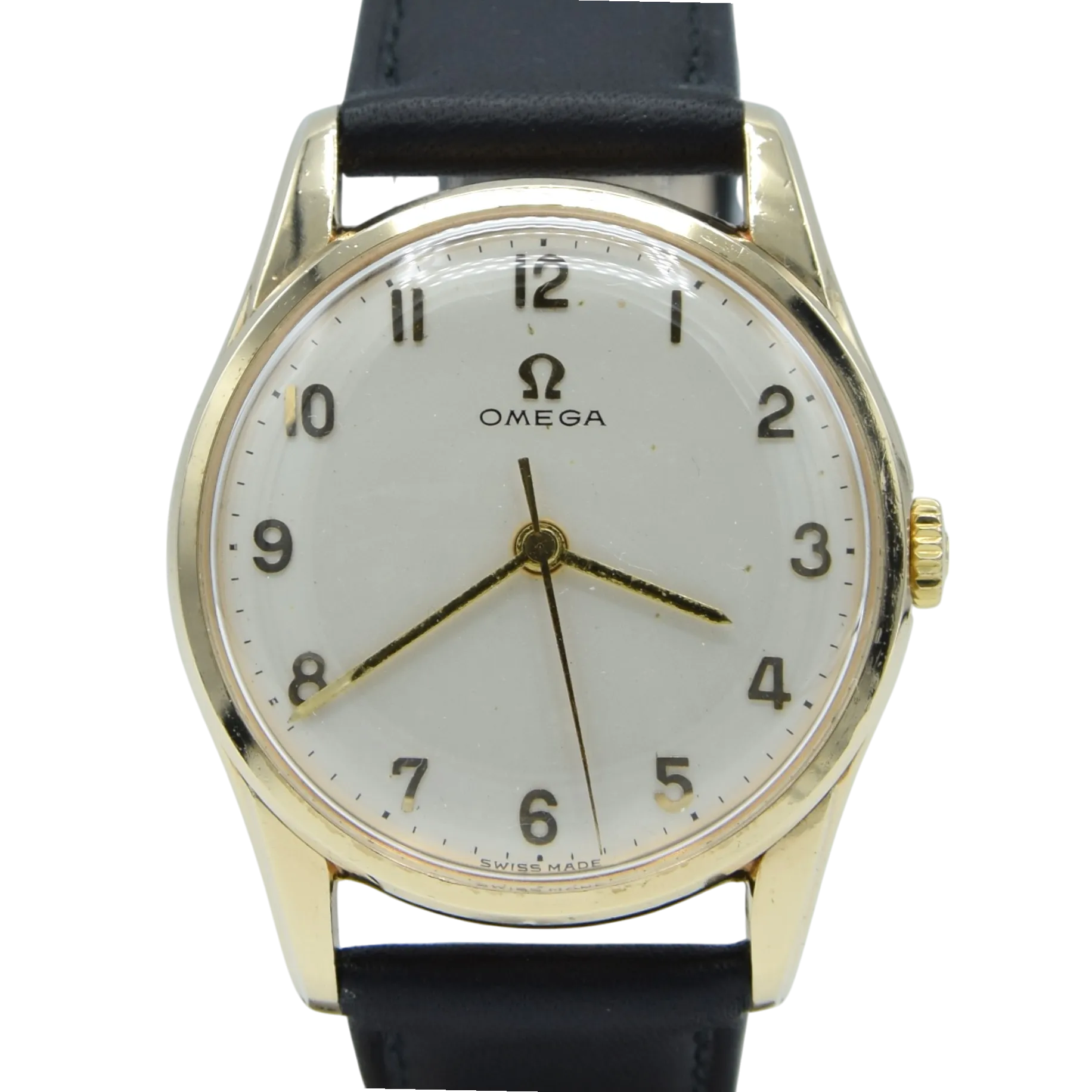1964 / 1965 Omega full box & papers - Classic Dress Watch in Solid 9ct Gold Case Arabic numerals