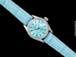 1969 Rolex Datejust (President) Ladies Vintage Watch with Tiffany Blue Dial - 18K White Gold