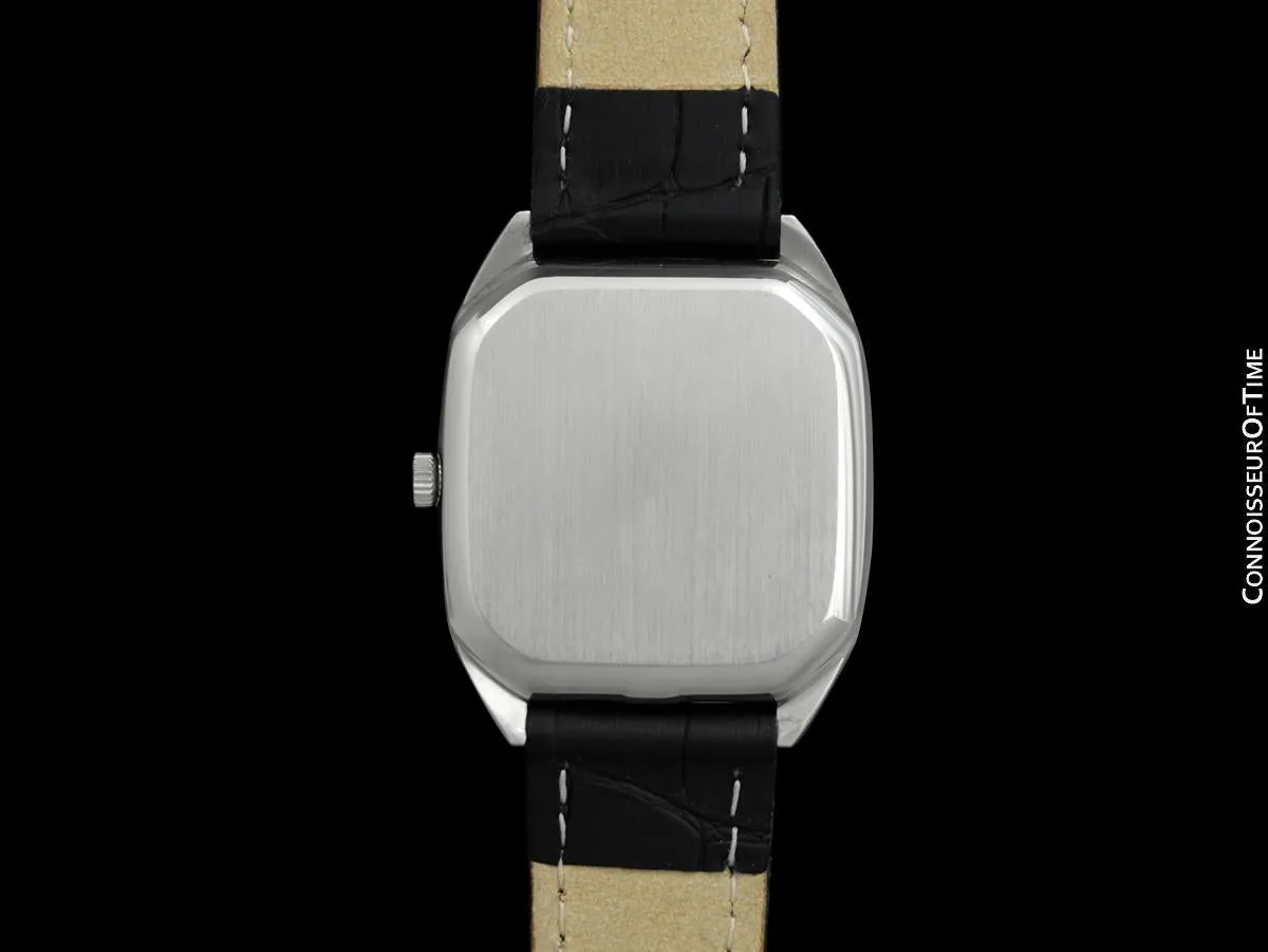 1970 Omega Constellation Chronometer Vintage Mens Tonneau Watch - Stainless Steel