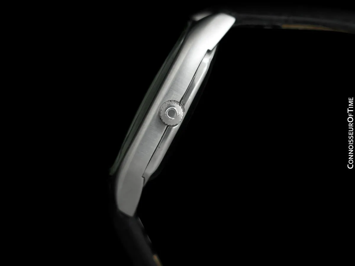 1970 Omega Constellation Chronometer Vintage Mens Tonneau Watch - Stainless Steel