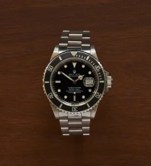 1986 Rolex Submariner Date Watch in Silver
