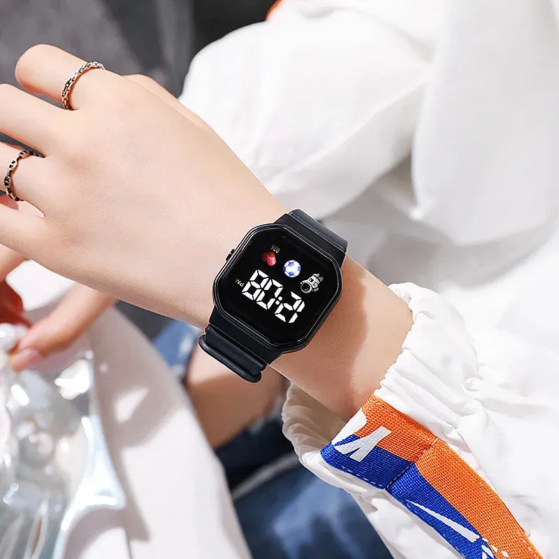 2 Piece LED Digital Sports Watches Silicone Band