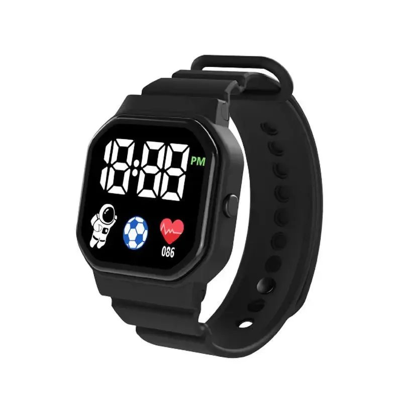 2 Piece LED Digital Sports Watches Silicone Band