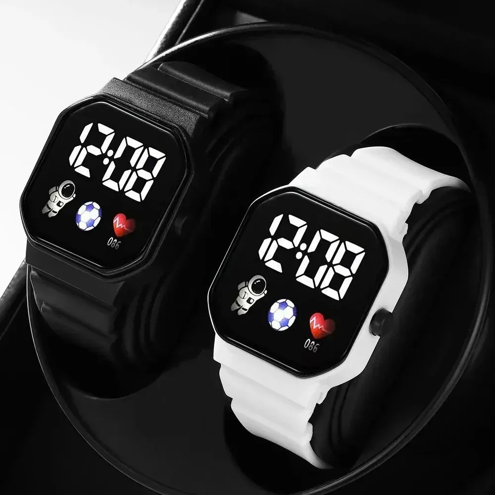 2 Piece LED Digital Sports Watches Silicone Band