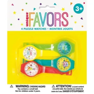 4 Pack Puzzle Watches