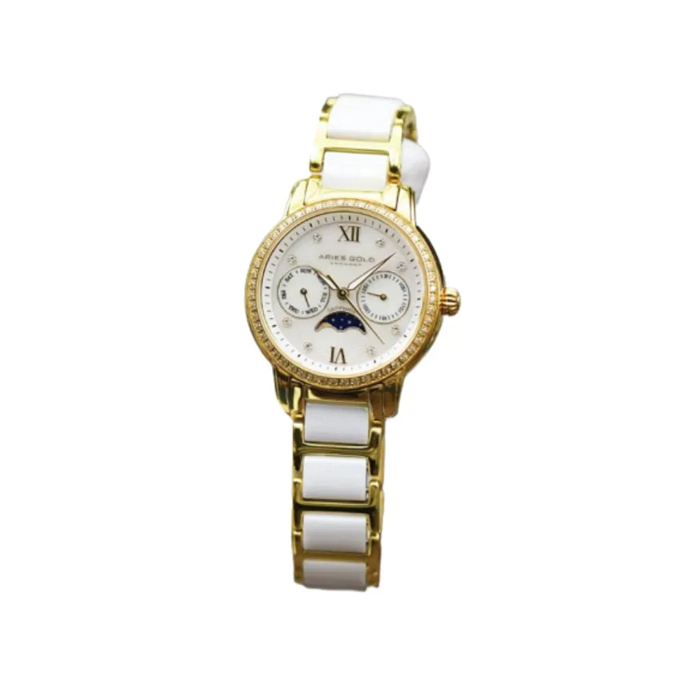 Aries Gold Enchant Luna  L 58010L G-MP WOMEN'S WATCH