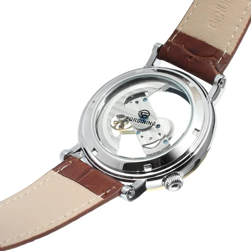 Astonishing Transparent Roman Numeral Skeleton Dial Automatic Mechanical Watch