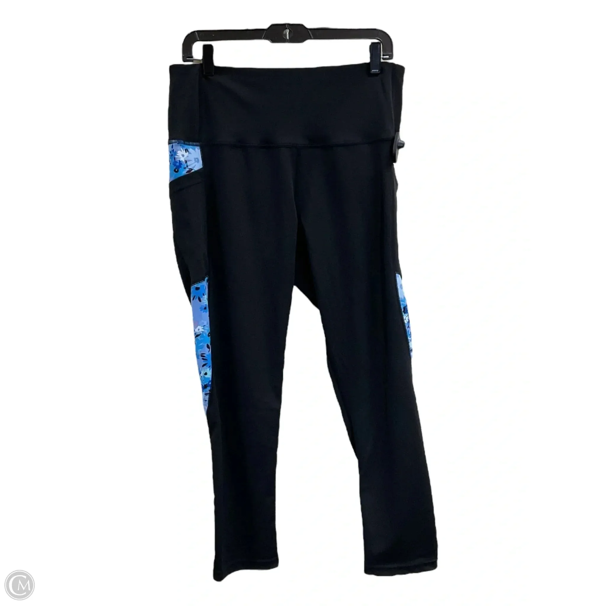 Athletic Leggings By Clothes Mentor In Black & Blue, Size: 1x