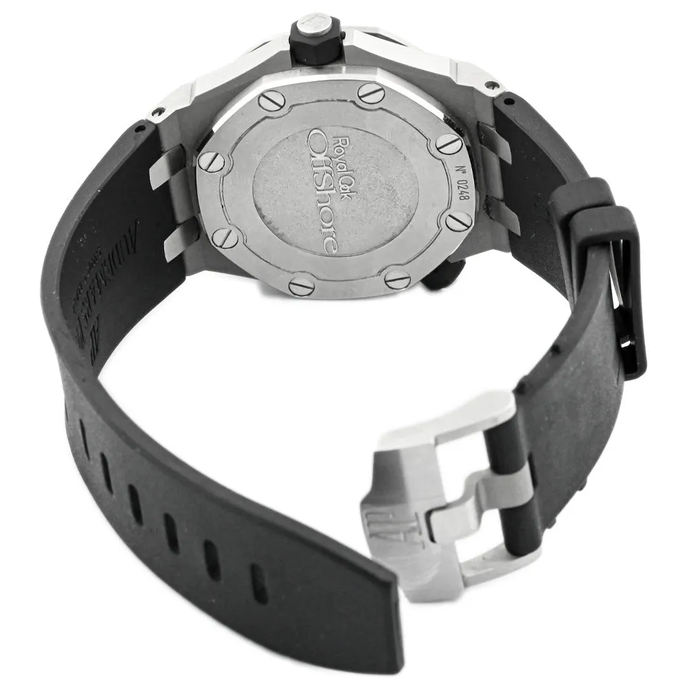 Audemars Piguet Men's Royal Oak Offshore Diver Stainless Steel 42mm Black Méga Tapisserie Stick Dial Watch Reference #: 15703ST.OO.A002CA.01