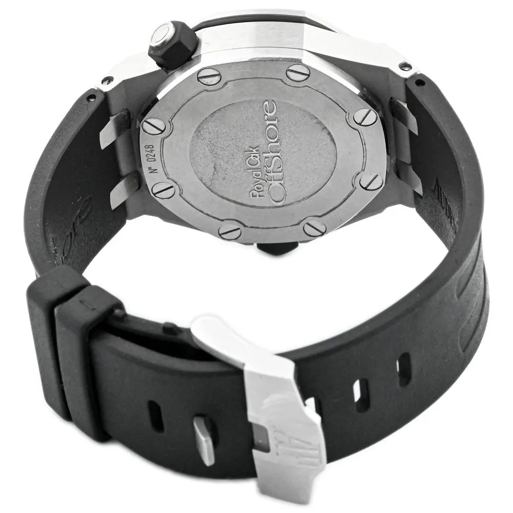 Audemars Piguet Men's Royal Oak Offshore Diver Stainless Steel 42mm Black Méga Tapisserie Stick Dial Watch Reference #: 15703ST.OO.A002CA.01