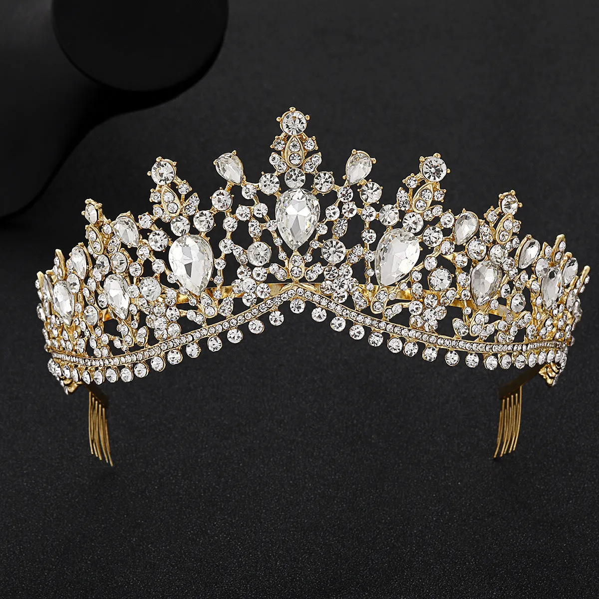Baroque Rhinestone Bridal Crown