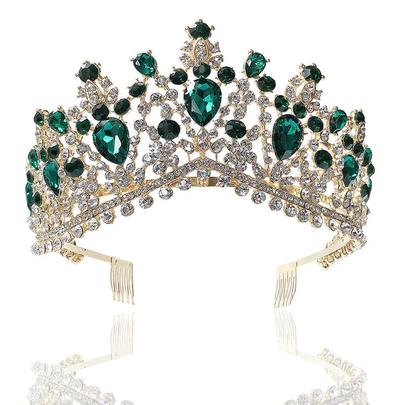 Baroque Rhinestone Bridal Crown