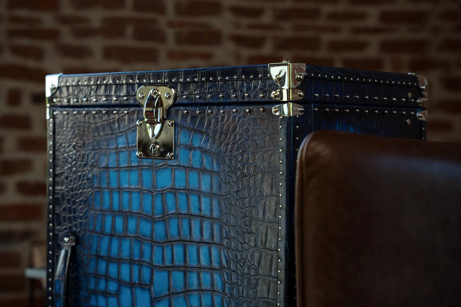 Bosphorus Watch Winder Trunk - CP Patina Blue
