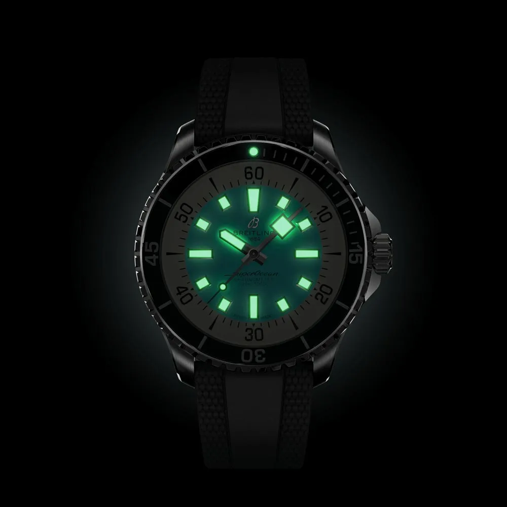 Breitling Superocean 44mm Turquoise Dial Automatic Gents Watch A17376211L2S1