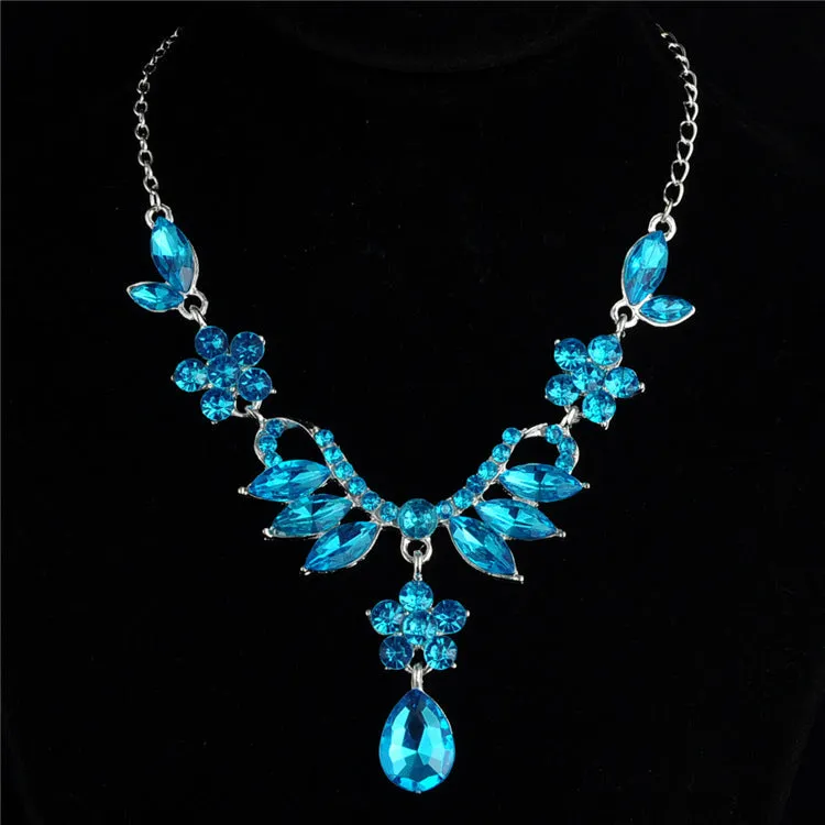 Bridal Necklace Earrings Wedding Jewelry Set