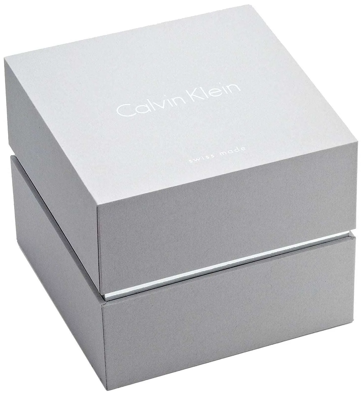 Calvin Klein Women's Rebel 29mm Blue and Silver Dial Leather Watch - K8P231V6