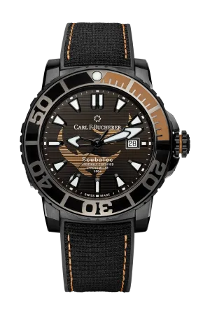 Carl F. Bucherer Patravi Scubatec Black Manta Special Edition Black Dial Men's Watch