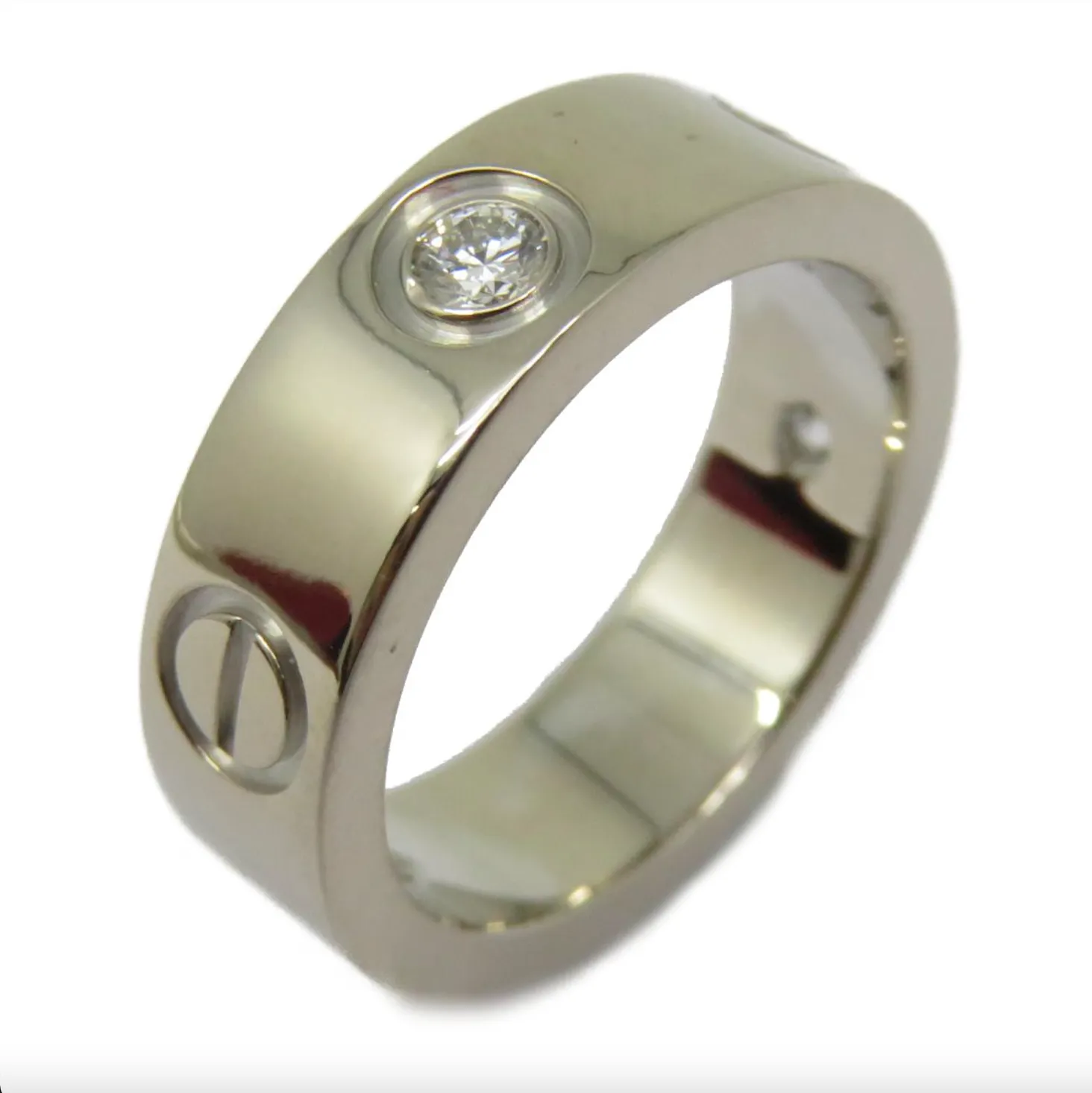 Cartier LOVE ring, 3 Diamonds, 49