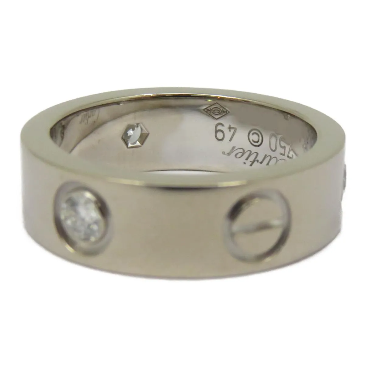 Cartier LOVE ring, 3 Diamonds, 49