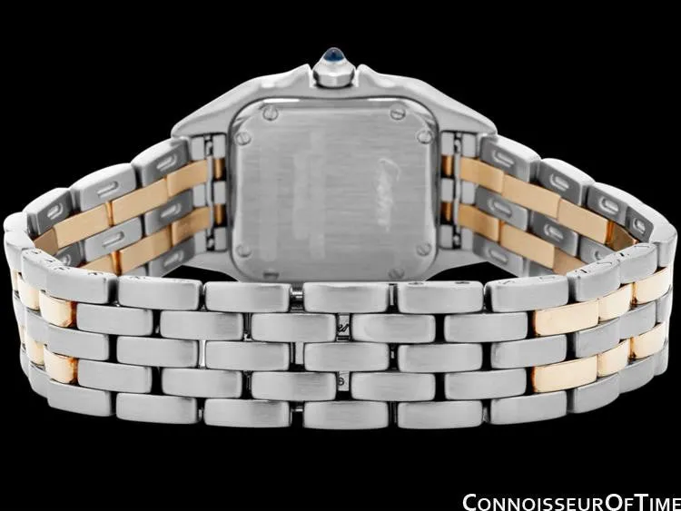 Cartier Panthere Panther Ladies Watch, Ref. 1120 - Stainless Steel & 18K Gold - W25028B