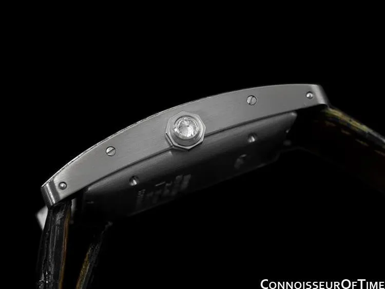 Cartier Tank Americaine Midsize Automatic Watch, Ref. 1726 - 18K White Gold & Factory Diamonds