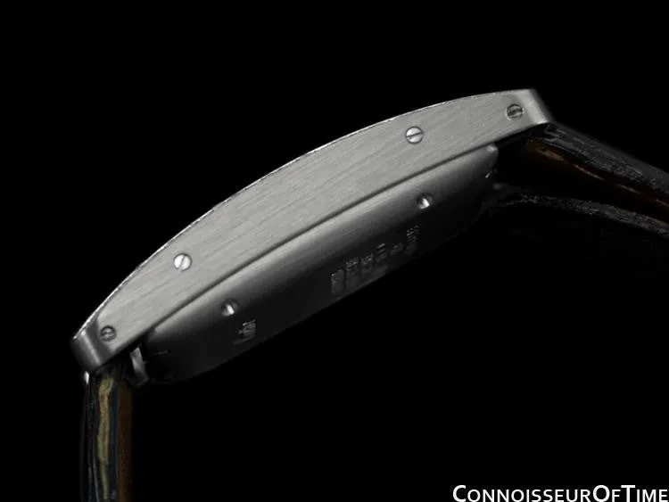 Cartier Tank Americaine Midsize Automatic Watch, Ref. 1726 - 18K White Gold & Factory Diamonds