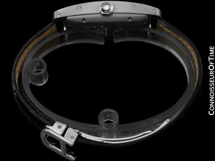 Cartier Tank Americaine Midsize Automatic Watch, Ref. 1726 - 18K White Gold & Factory Diamonds