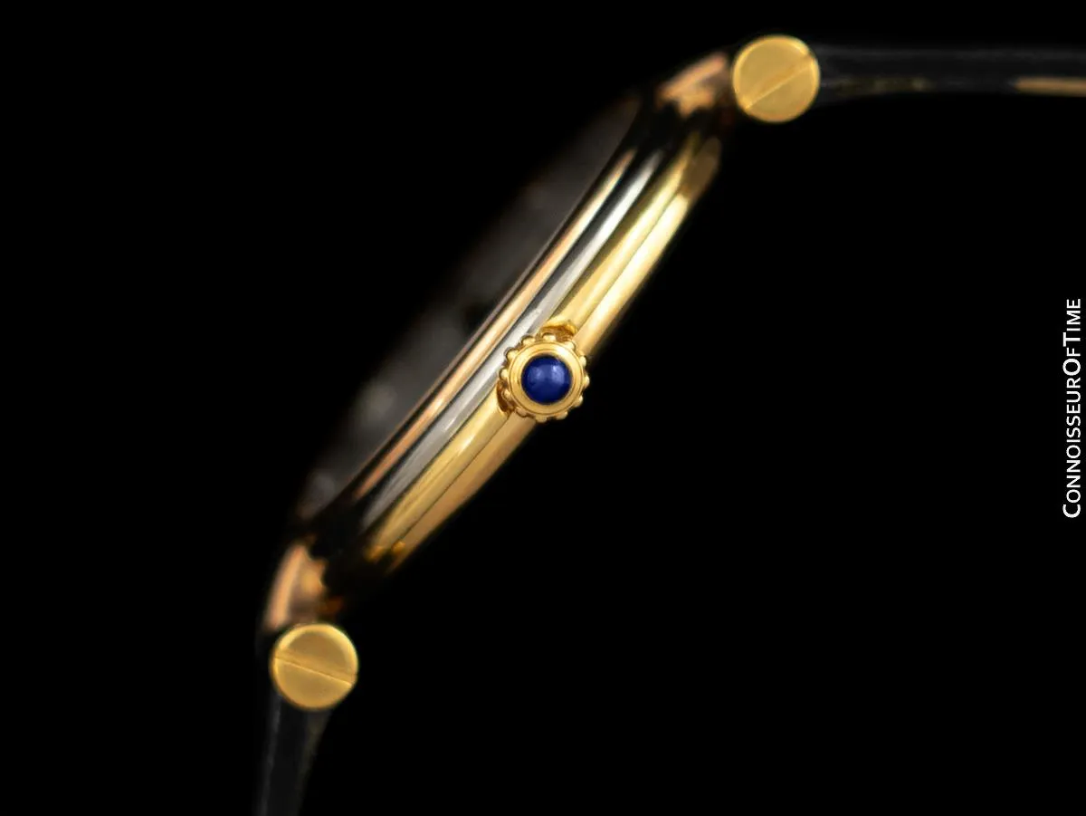 Cartier Vendome Trinity Ladies Solid 18K Gold Watch - Yellow, White & Rose Gold