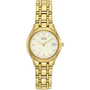 Citizen Eco-Drive Ladies Silhouette Gold Tone Watch