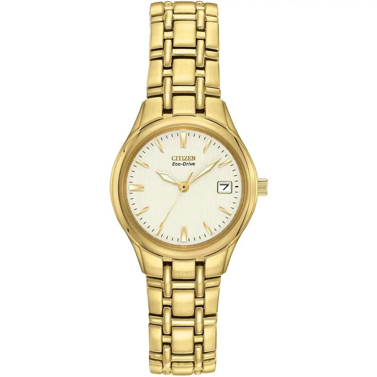 Citizen Eco-Drive Ladies Silhouette Gold Tone Watch