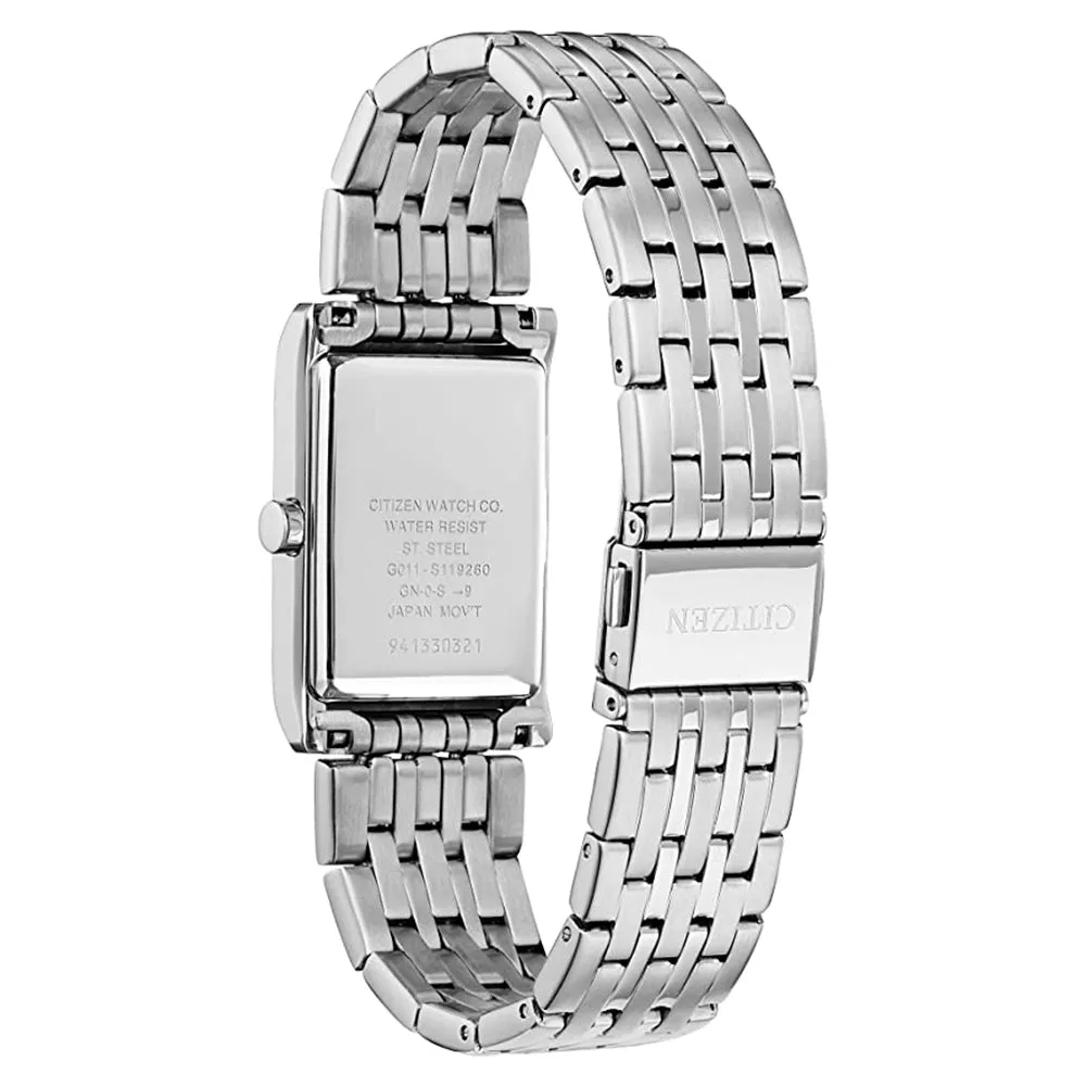 Citizen Mens Quartz Silver Dial Band Stainless Steel Strap Watch - BH3001-57A