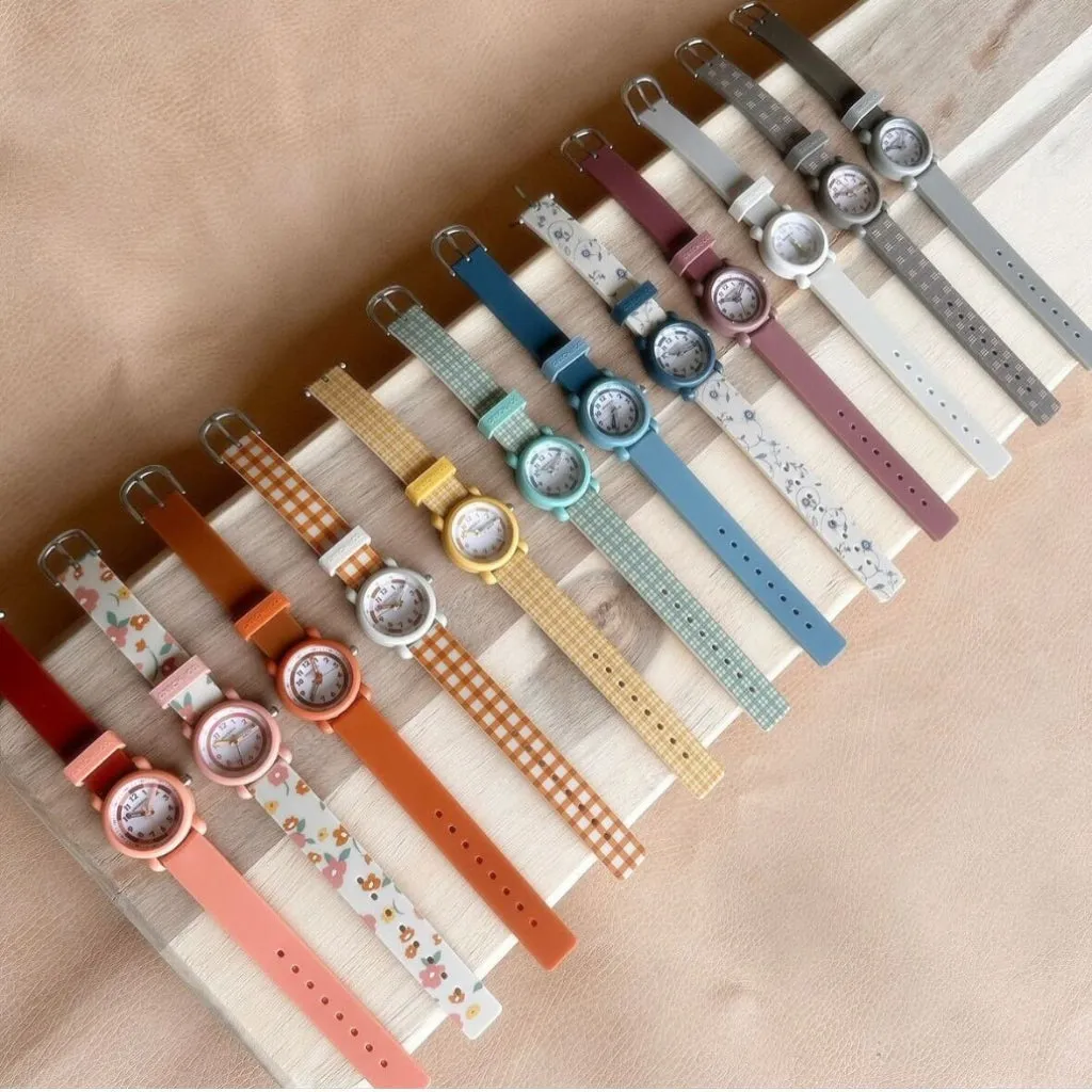 Classic Watches | Silicone   Stainless Steel | Fern Plaid