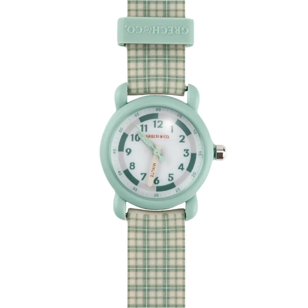 Classic Watches | Silicone   Stainless Steel | Fern Plaid
