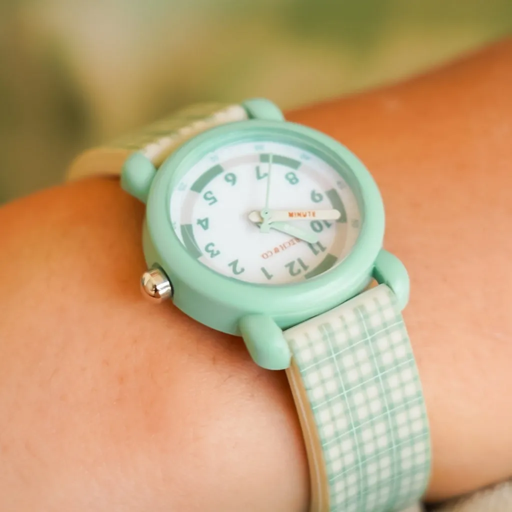 Classic Watches | Silicone   Stainless Steel | Fern Plaid