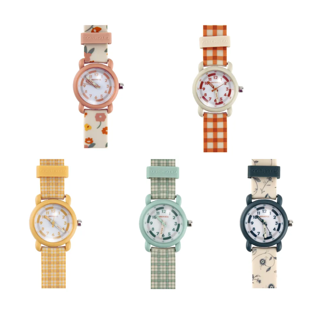 Classic Watches | Silicone   Stainless Steel | Fern Plaid