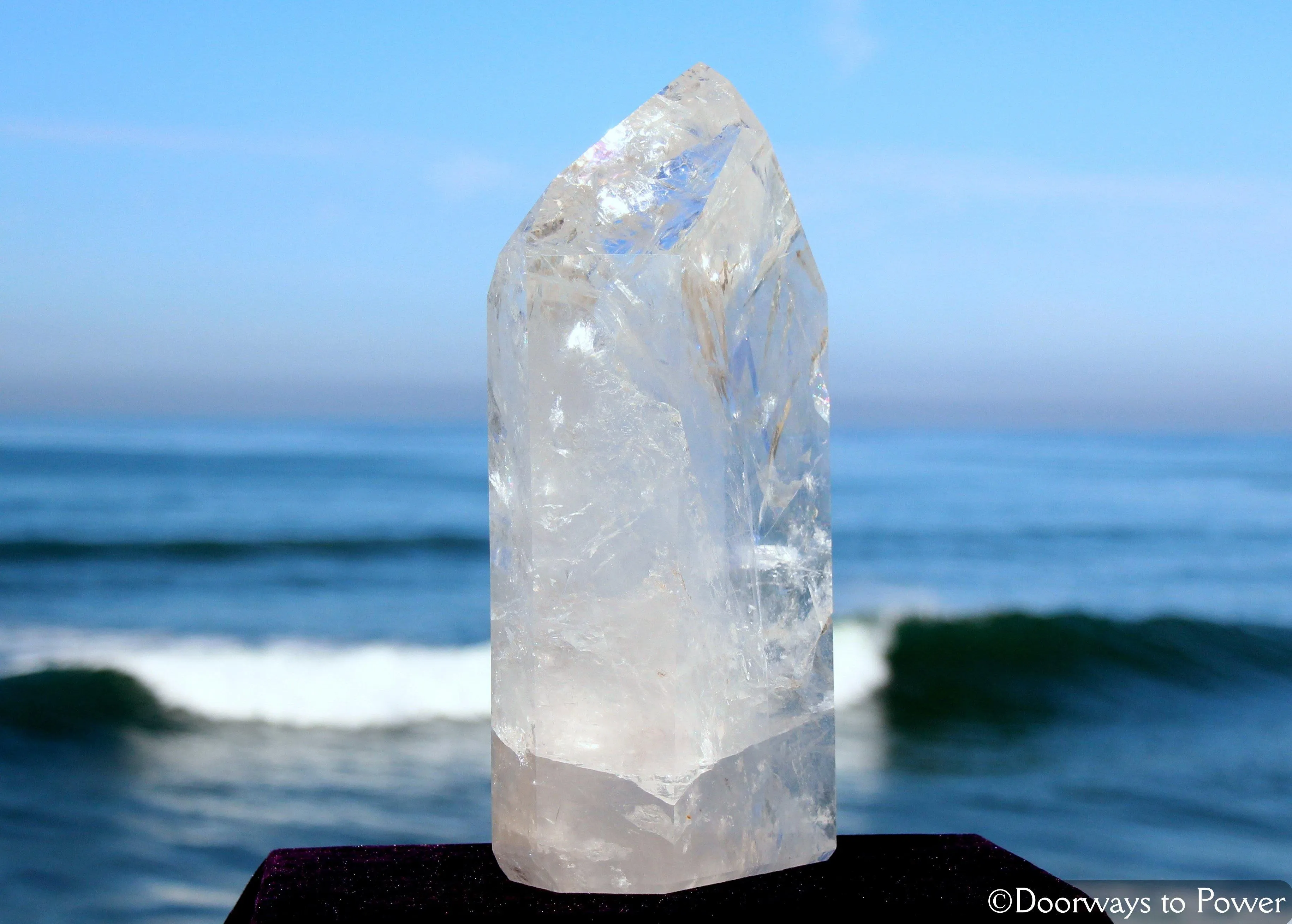 Clear Quartz Temple Heart Dow Master Crystal 'Working Wonders' 21 lbs