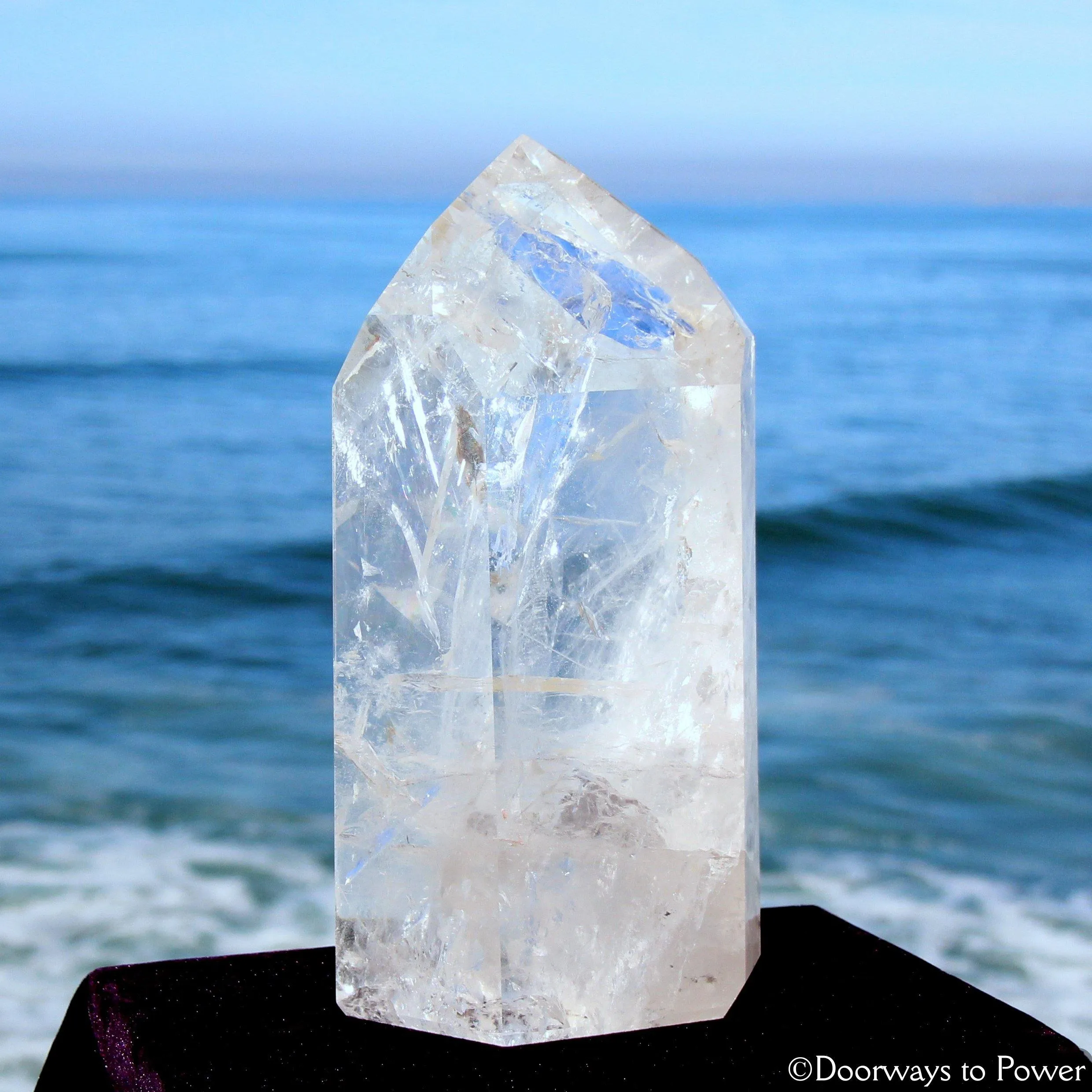 Clear Quartz Temple Heart Dow Master Crystal 'Working Wonders' 21 lbs