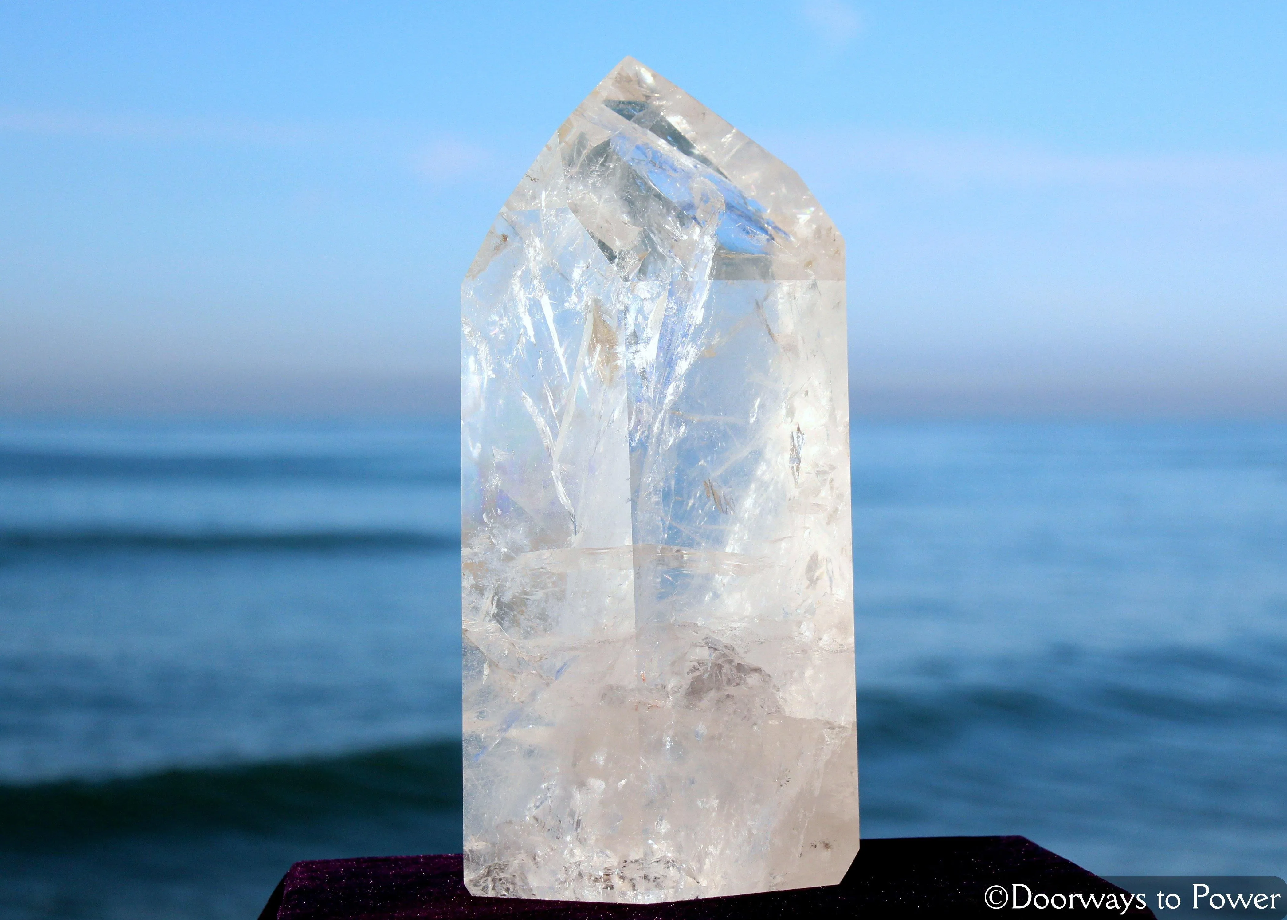 Clear Quartz Temple Heart Dow Master Crystal 'Working Wonders' 21 lbs