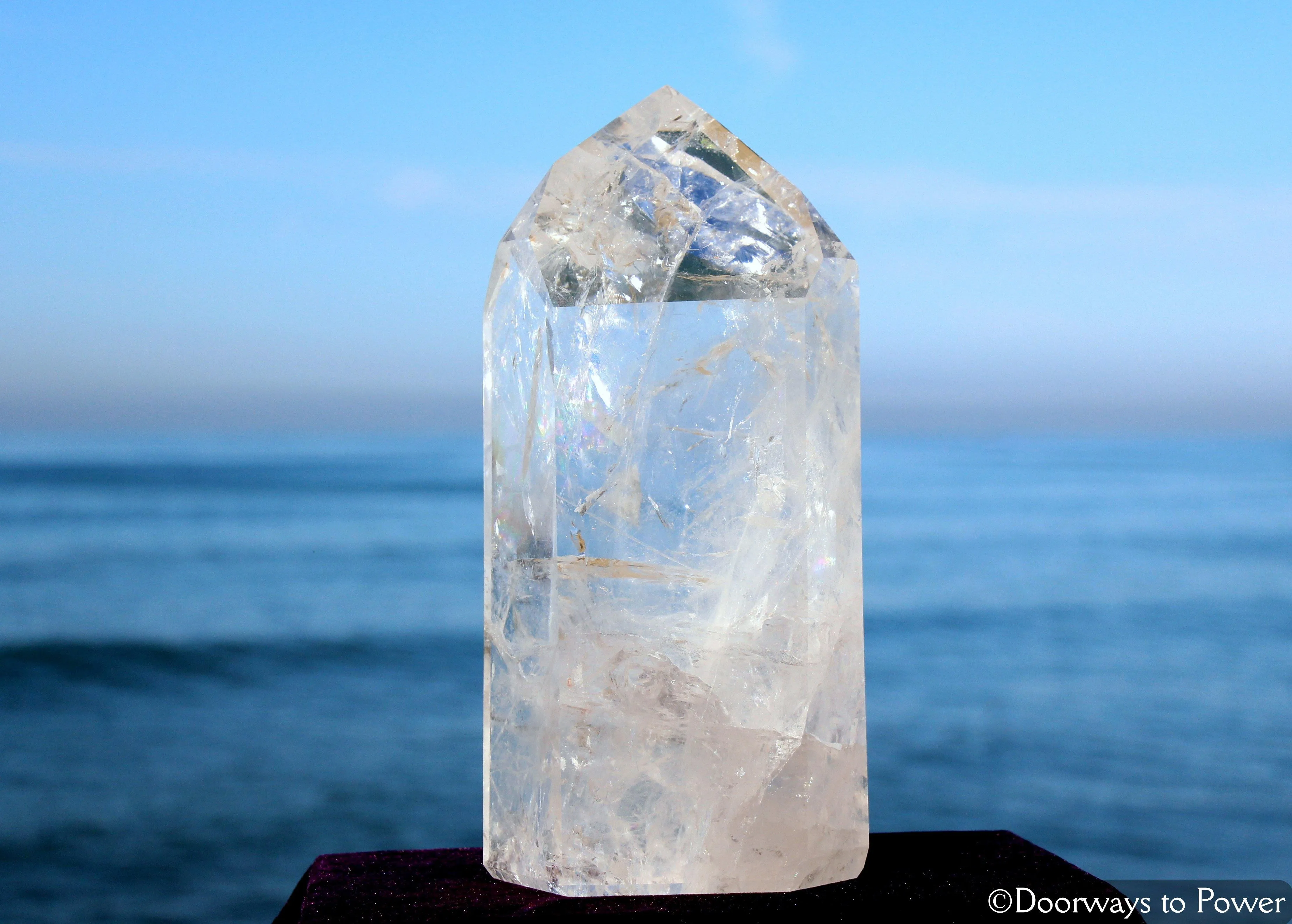 Clear Quartz Temple Heart Dow Master Crystal 'Working Wonders' 21 lbs
