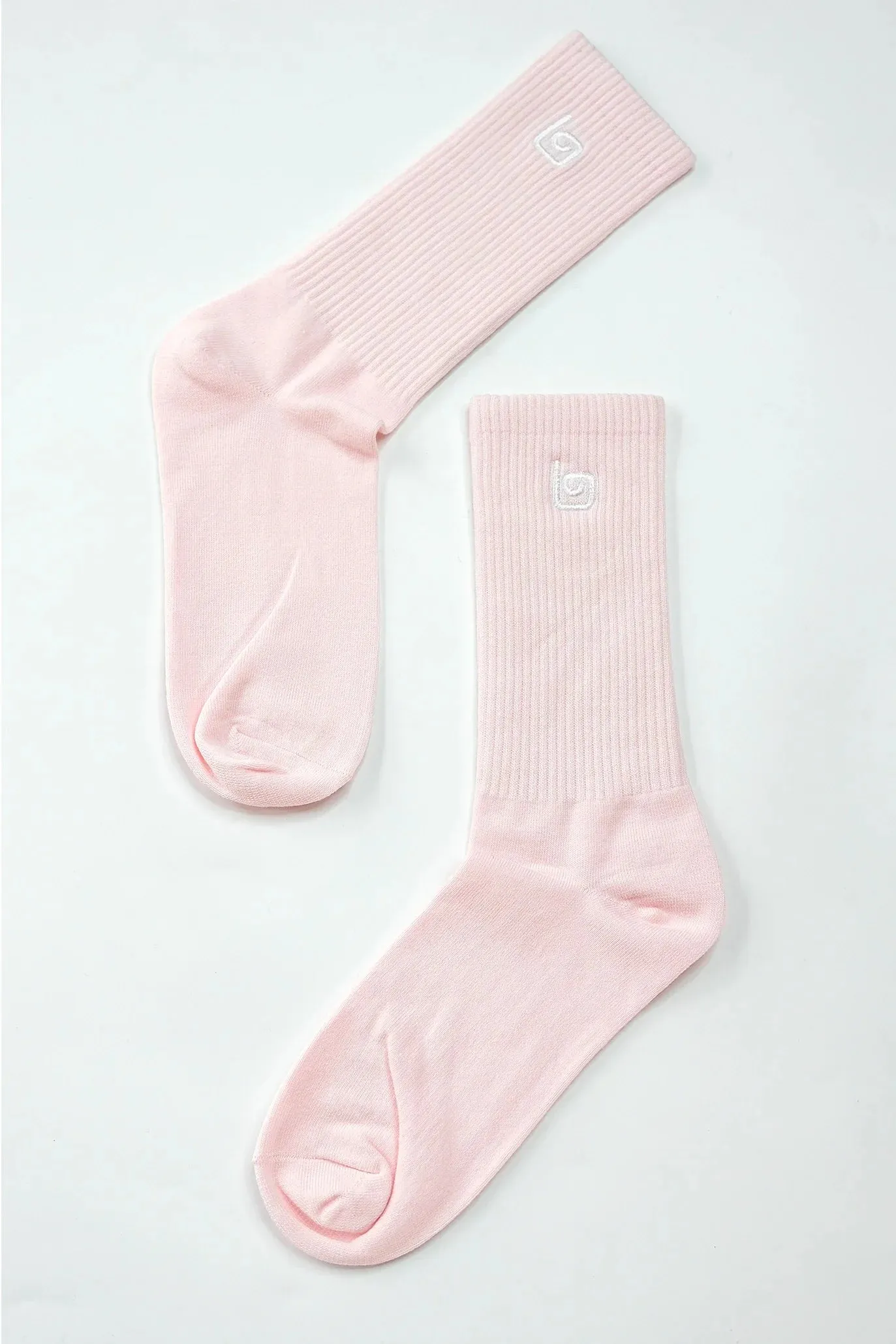 Comfort Crew Socks - Baby Pink