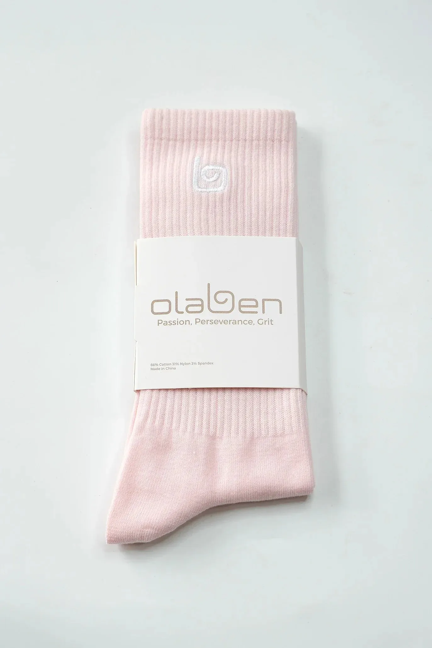 Comfort Crew Socks - Baby Pink