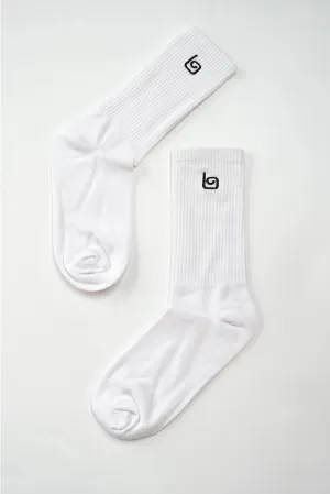 Comfort Crew Socks - White Comfort Crew Socks - White