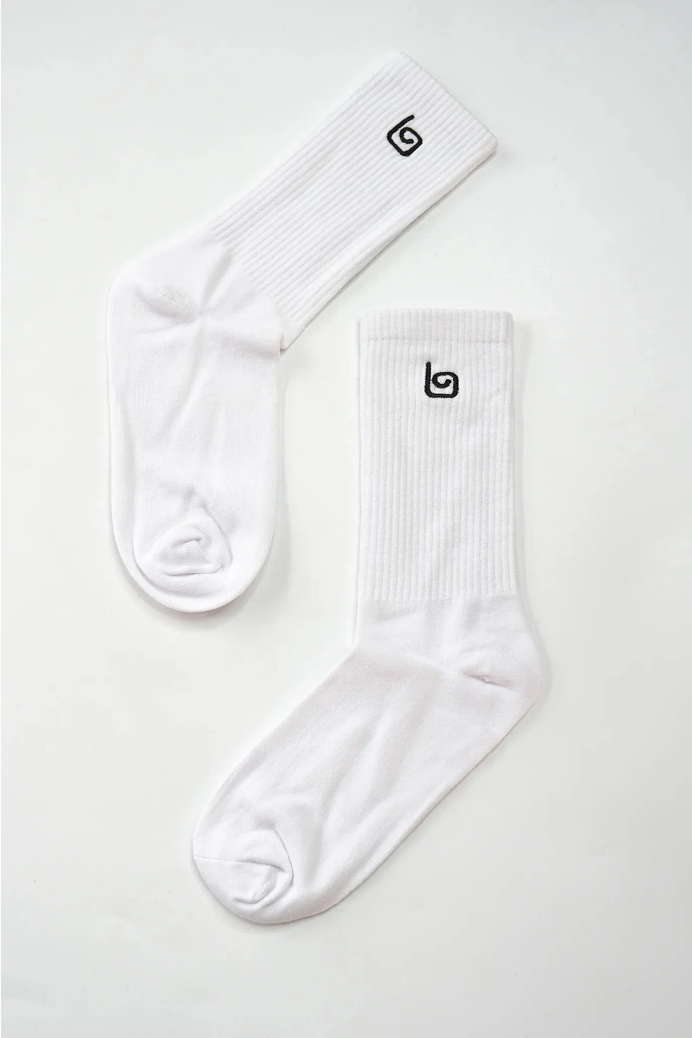 Comfort Crew Socks - White