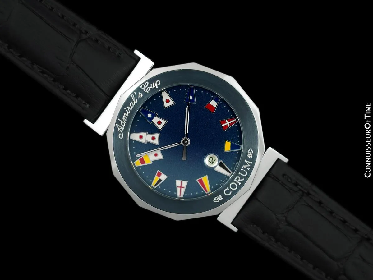 Corum Admiral's Cup Mens Nautical Watch - Stainless Steel & Ceramic