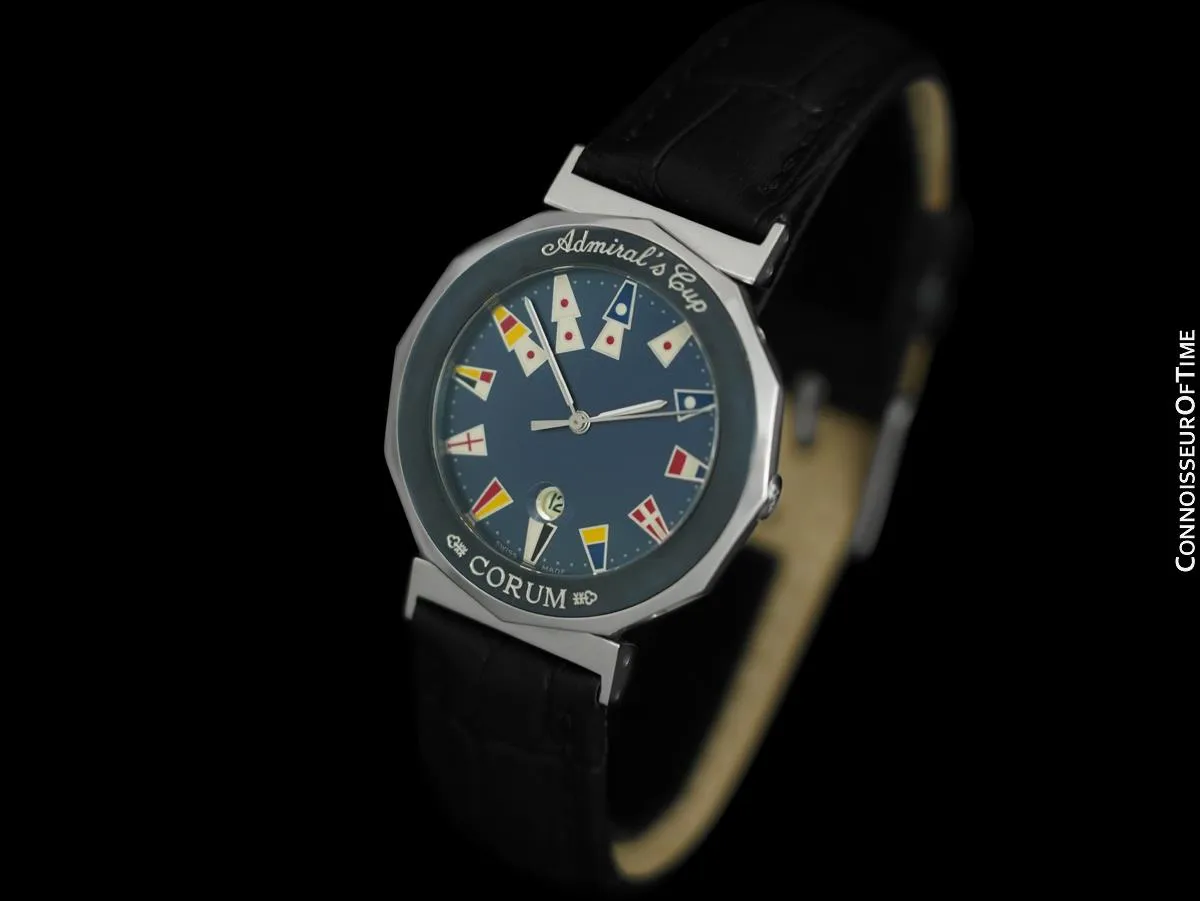 Corum Admiral's Cup Mens Nautical Watch - Stainless Steel & Ceramic